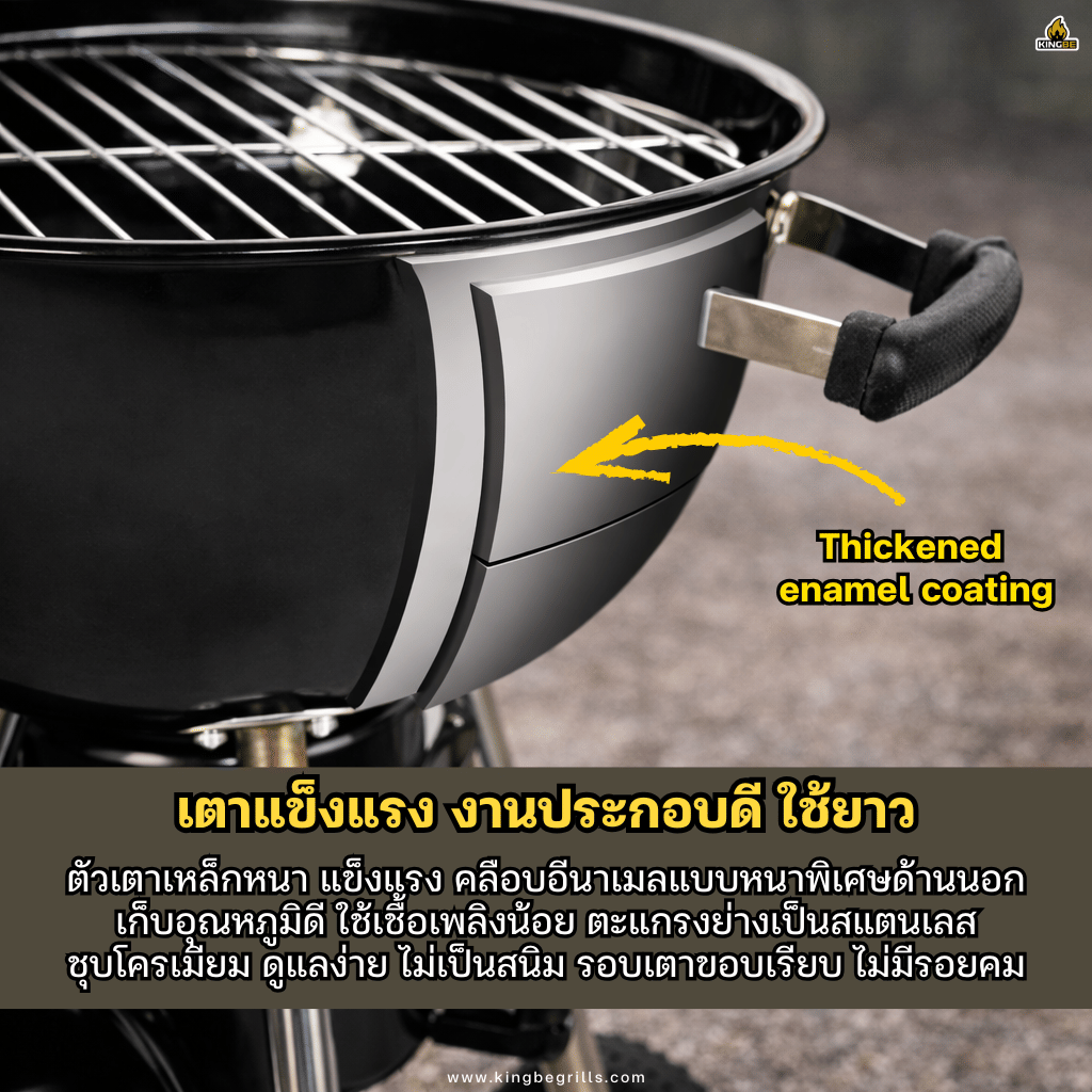 เตาถ่านบาร์บีคิว KINGBE BOBBY42ซม._9